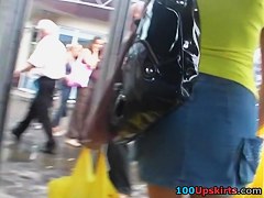 Sapid ass cheeks up gal's petticoat