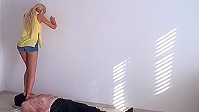Sasha dance trample barefoot