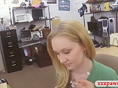 Sexy Blonde Babe Fucked By Pawn Guy For A Pearl Necklac