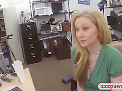 Sexy Blonde Babe Fucked By Pawn Guy For A Pearl Necklac