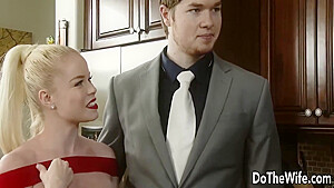 Sexy Blonde Housewife Invites A Couple For Swinger Sex With Nikki Delano