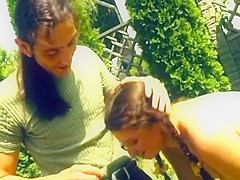 Sexy German Teen 18+ Assfucked In The Backyard