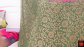 Sexy Indian Girl Stripping Off Saree To Panty