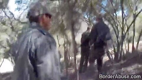 Sexy Latina Stripper Caught In The Border By Horny Offi