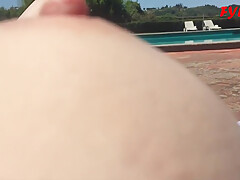 Sexy Milf, Topless The Pool