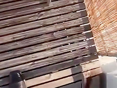 Sexy Slut Gets Her Tight Pussy Stuffed Outdoors