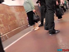 Sexy Step mother i'd like to fuck upskirt on the stairs