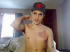 Sexy Stud Jerks Off His Big Dick And Plays With A Fleshlight