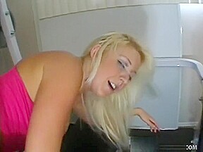 Sexy blonde Holly Fox endures some nasty doggystyle pounding