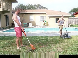 Sexy stepson tempts horny muscle Step daddy with big raw cock
