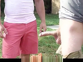 Sexy stepson tempts horny muscle Step daddy with big raw cock