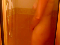 Shared wife takes a shower