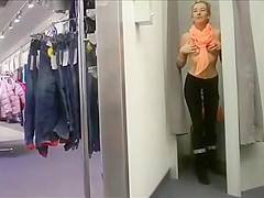 Shop flash and public sex play