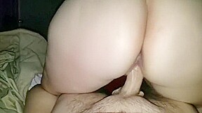 Short reverse cowgirl, with cum in pussy