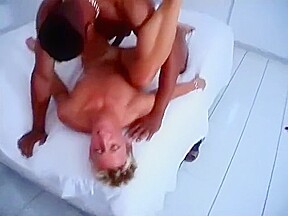 Short-haired blonde mature takes a big black cock - Captain Willy