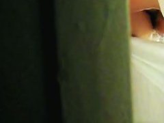 Shower clip of a chubby girl washing her hairy pussy