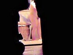 Showering body, toweling and flashing cunt on