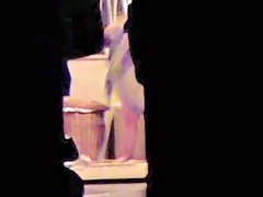 Showering body, toweling and flashing cunt on