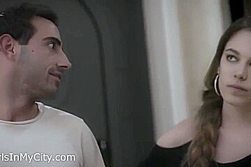 Shy Girl Caught Pounding In Public