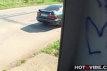 Skinny Slut Fucks Boys In Public - Amanda Vamp