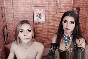 Skinny tranny gets her ass hole fucked