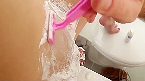 Slave shaving his Mistress