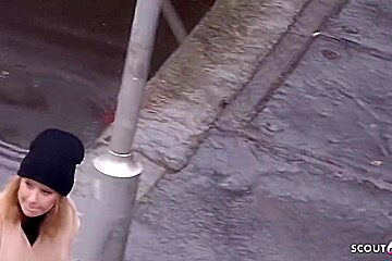 Slim College Girl Casey Pick Up For Fuck With German Scout