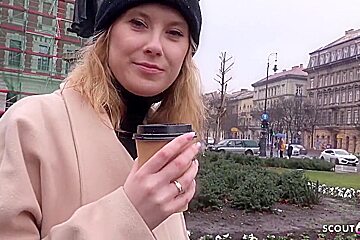 Slim College Girl Casey Pick Up For Fuck With German Scout