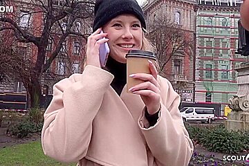 Slim College Girl Casey Pick Up For Fuck With German Scout