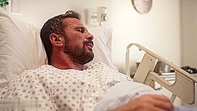 Slutty nurse seduces patient secretly from wife and wants him to cum in her mouth