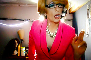 Smoking milf sissy