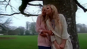 Sophia & Danielle Cuddle for warmth