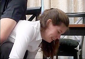 Spanked for her many sins