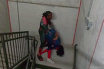Spider Woman Gets Fuck Before Going To Save The Day