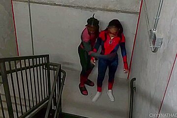 Spider Woman Gets Fuck Before Going To Save The Day