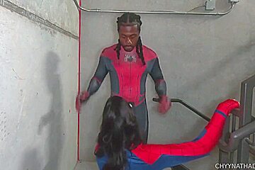 Spider Woman Gets Fuck Before Going To Save The Day