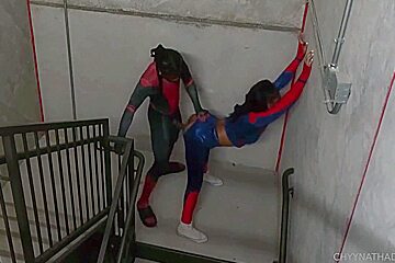Spider Woman Gets Fuck Before Going To Save The Day