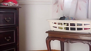 Spying On Stepsister Doing Laundry