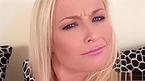 Stacked blonde Barbara Voice uses huge toys to please her narrow twat