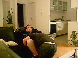 Step daddy visiting his boy