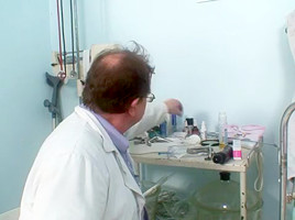 Step mom gets her both holes properly checked by a gynecologist