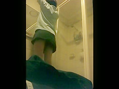 Step sister showering 2