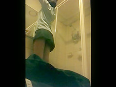 Step sister showering 2