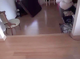 Stepmother helping Step son with new silicone tits