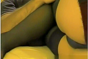 Stockinged blond babe Sucks And bonks