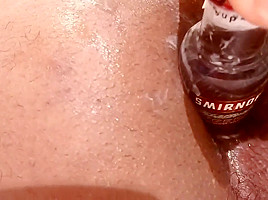 Straight Guy tries ANAL PLAY with bottle