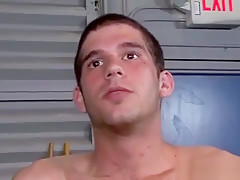 Straight tattoed guy enjoys bj