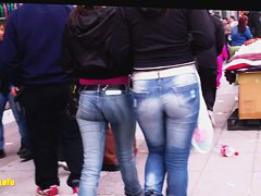 Street candid is caught on camera by a guy