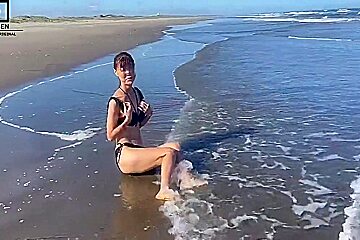 Strip And Dance On The Beach She Loves Utterly Stark Naked