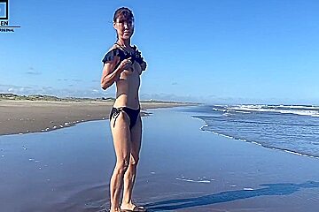 Strip And Dance On The Beach She Loves Utterly Stark Naked